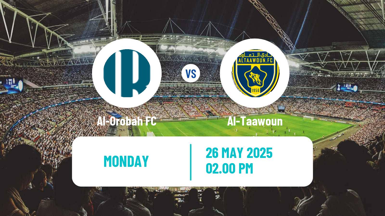 Soccer Saudi Professional League Al-Orobah - Al-Taawoun