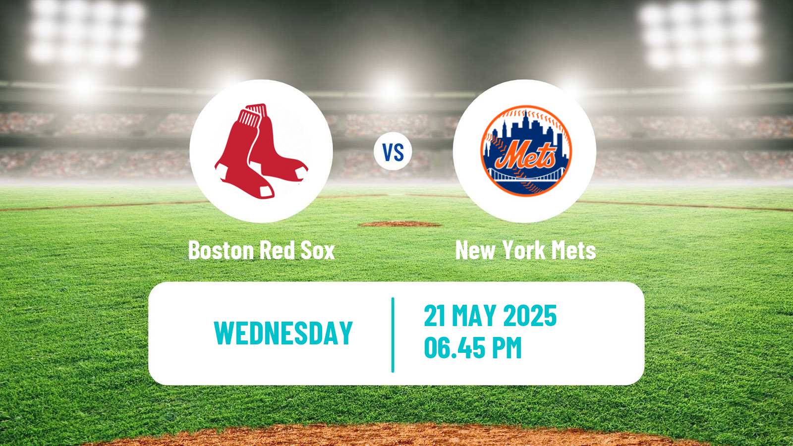 Baseball MLB Boston Red Sox - New York Mets