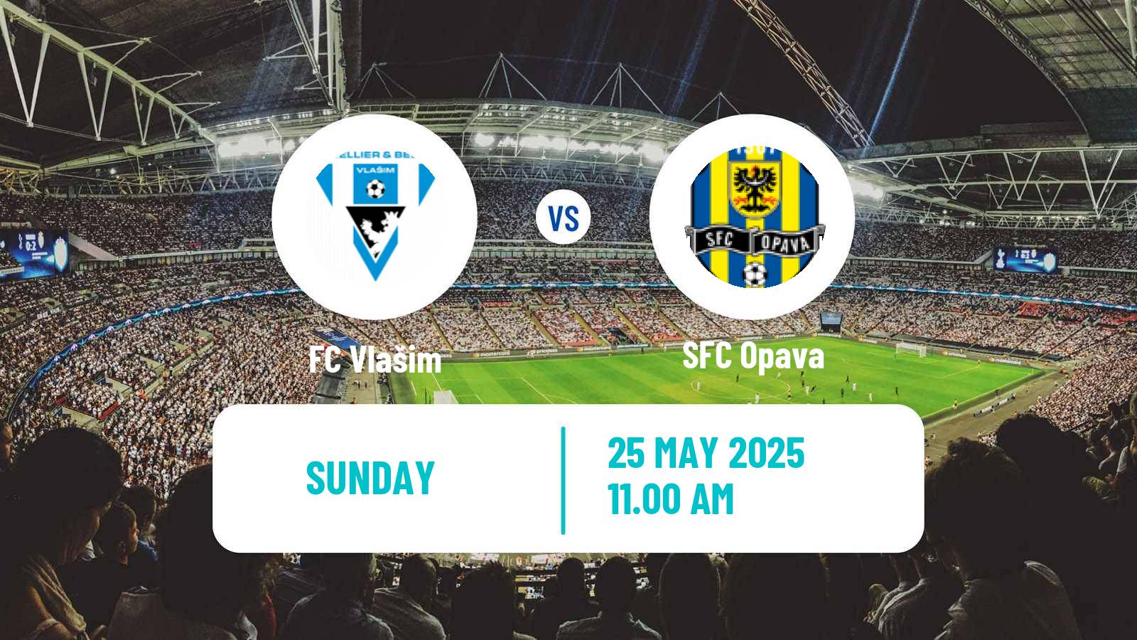 Soccer Czech Division 2 Vlašim - Opava