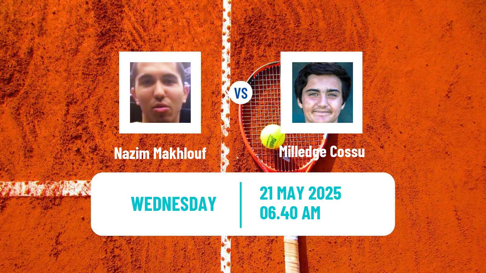 Tennis ITF M15 Monastir 20 Men Nazim Makhlouf - Milledge Cossu