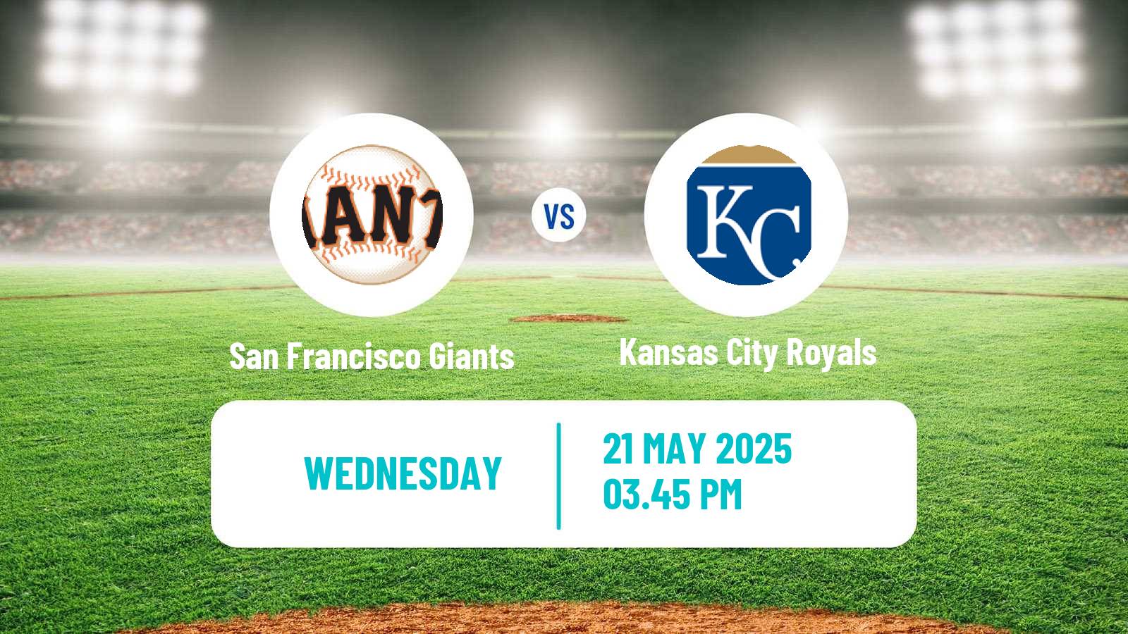 Baseball MLB San Francisco Giants - Kansas City Royals