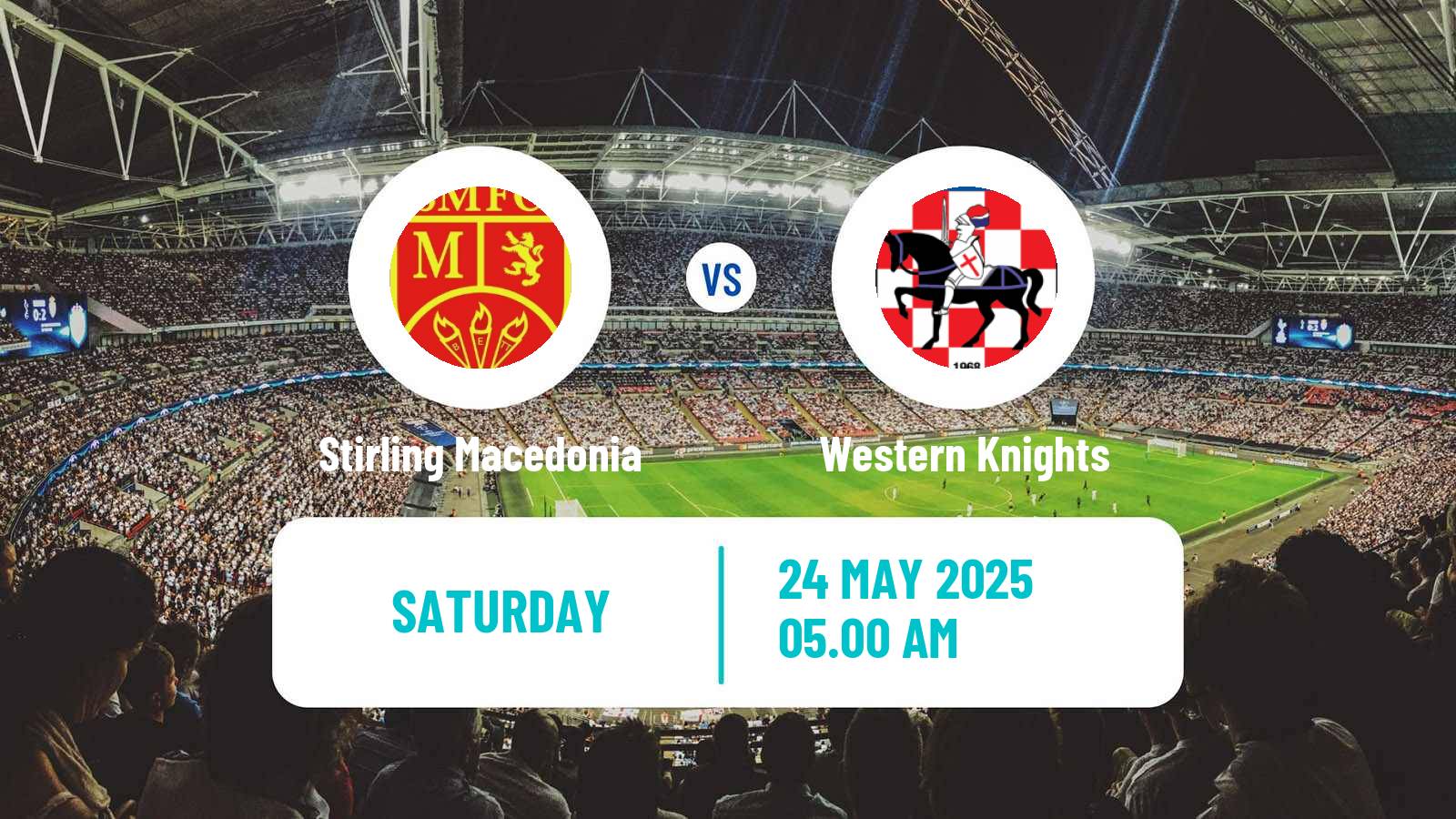 Soccer Australian NPL Western Australia Stirling Macedonia - Western Knights