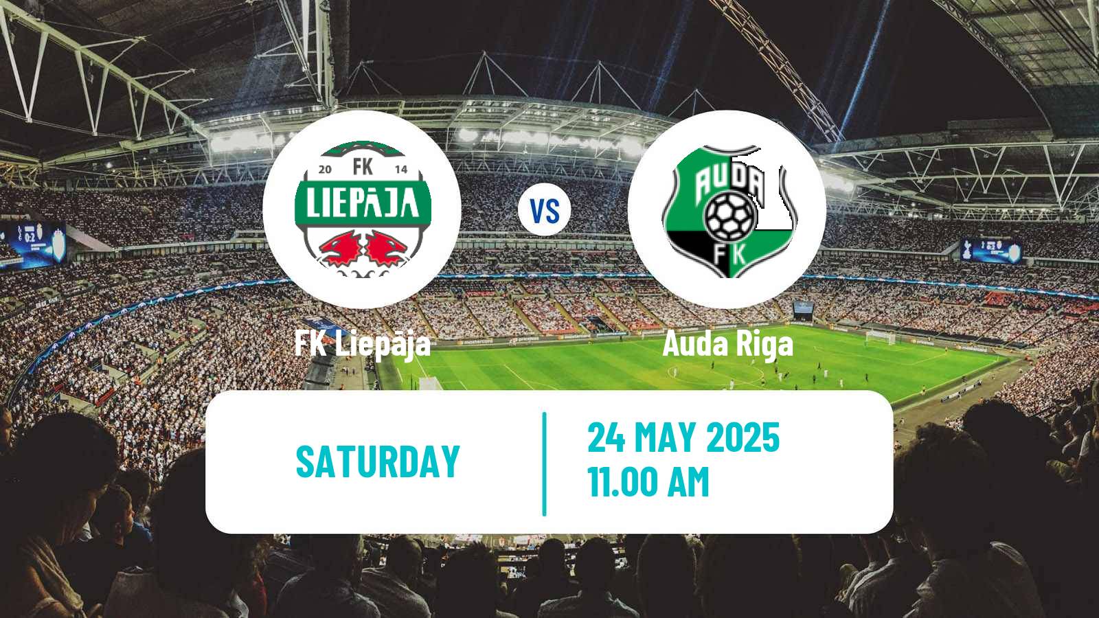 Soccer Latvian Virsliga Liepāja - Auda Riga
