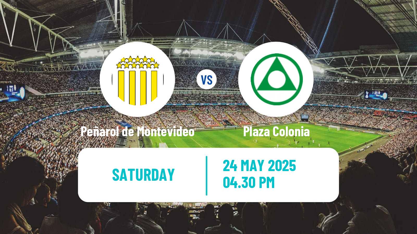 Soccer Uruguayan Primera Division Peñarol de Montevideo - Plaza Colonia