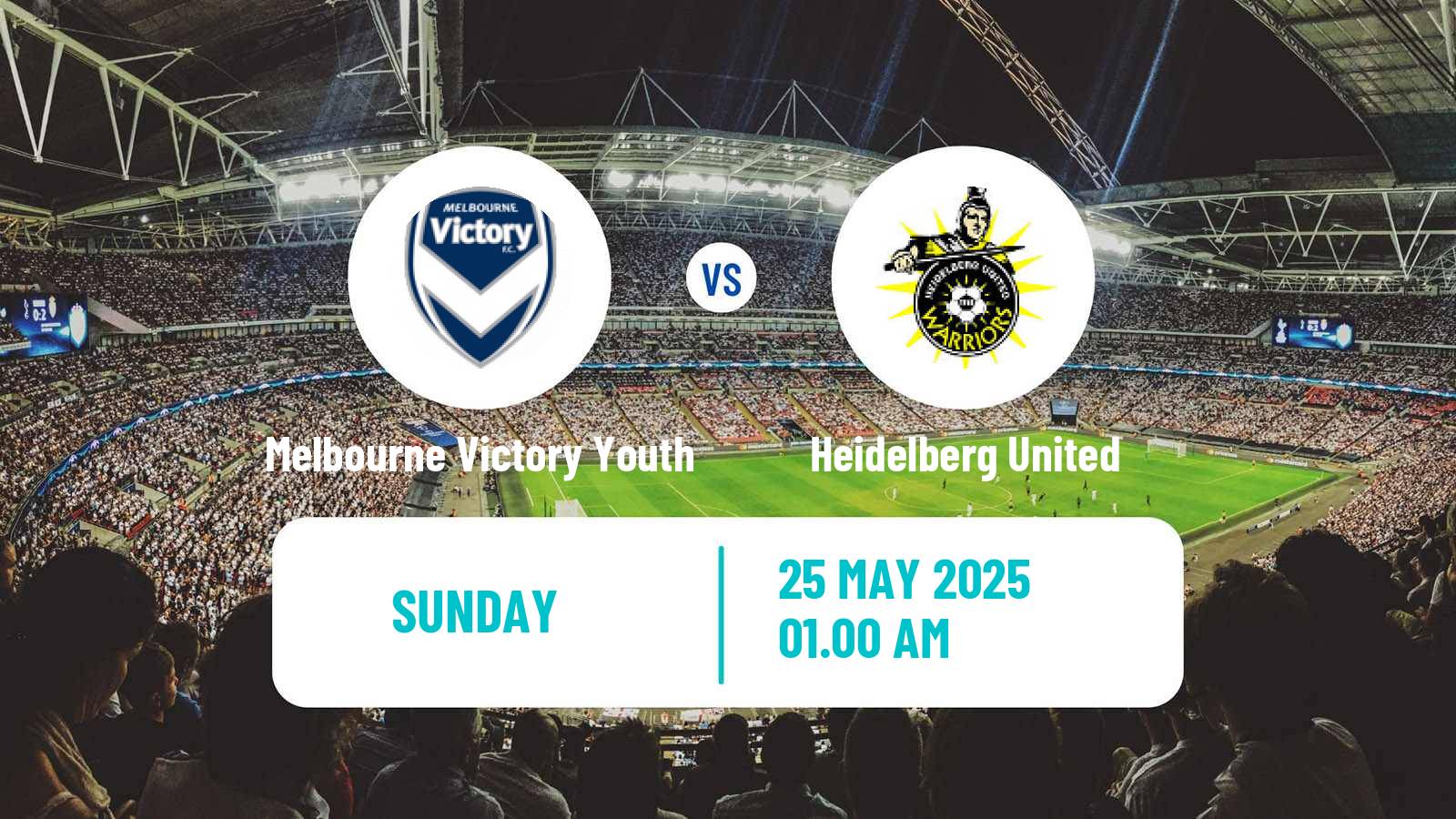 Soccer Australian NPL Victoria Melbourne Victory Youth - Heidelberg United