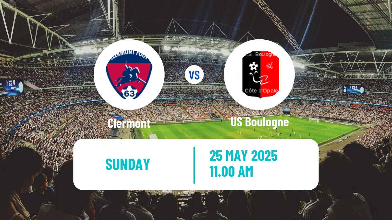 Soccer French Ligue 2 Clermont - Boulogne