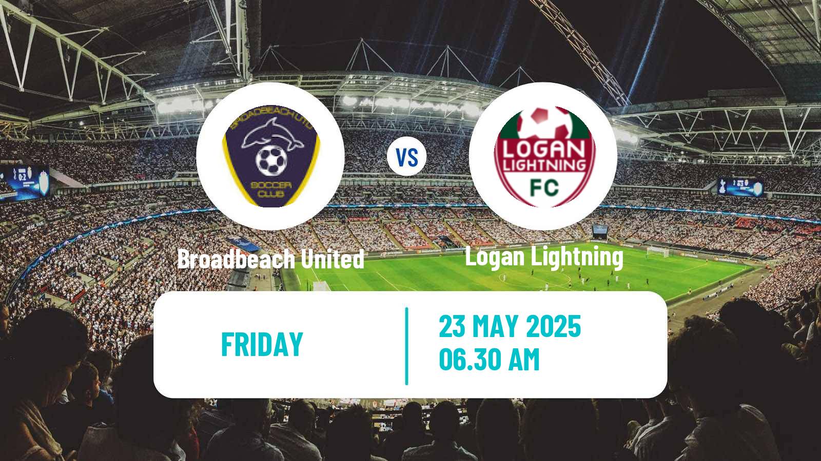 Soccer Australian Queensland Premier League Broadbeach United - Logan Lightning