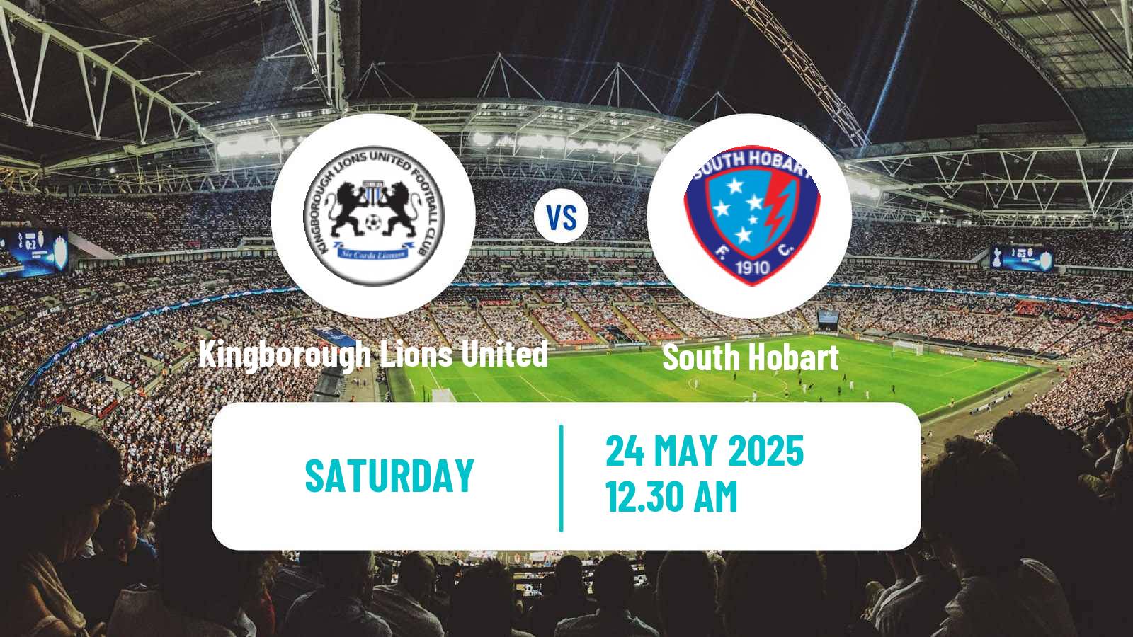 Soccer Australian NPL Tasmania Kingborough Lions United - South Hobart