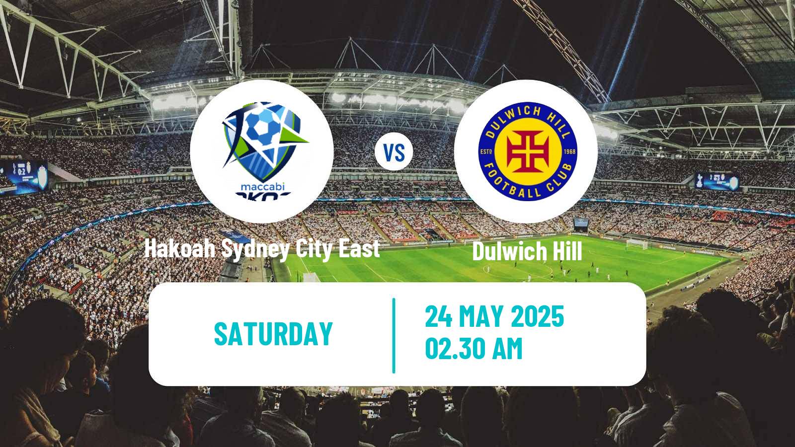 Football Australian NSW League One Hakoah Sydney City East - Dulwich Hill