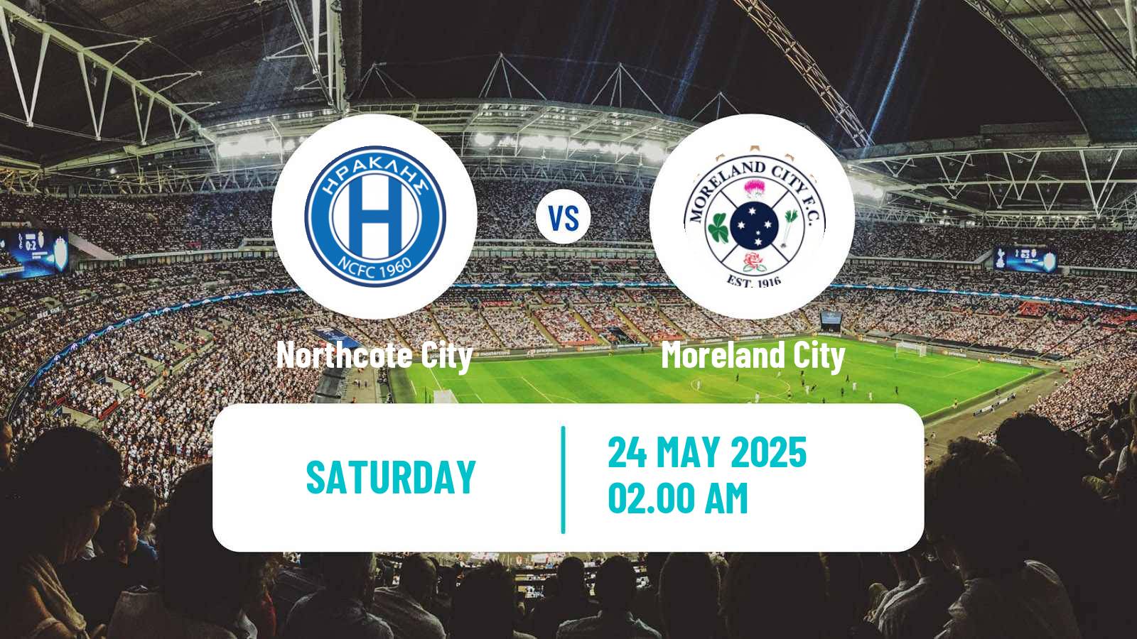 Soccer Australian Victoria Premier League Northcote City - Moreland City