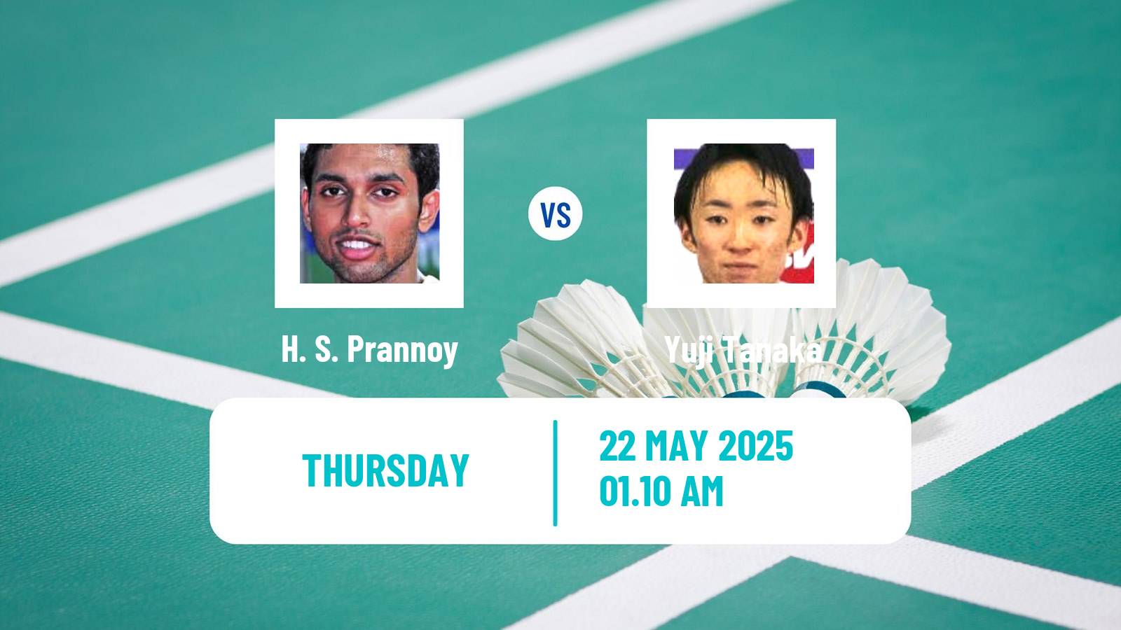 Badminton BWF World Tour Malaysia Masters Men H. S. Prannoy - Yuji Tanaka