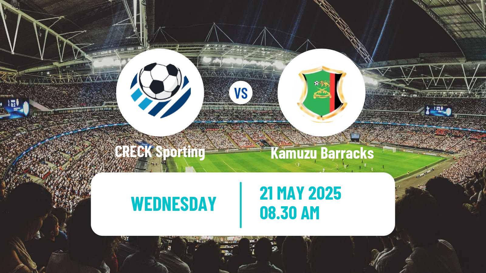 Soccer Malawi Premier Division CRECK Sporting - Kamuzu Barracks