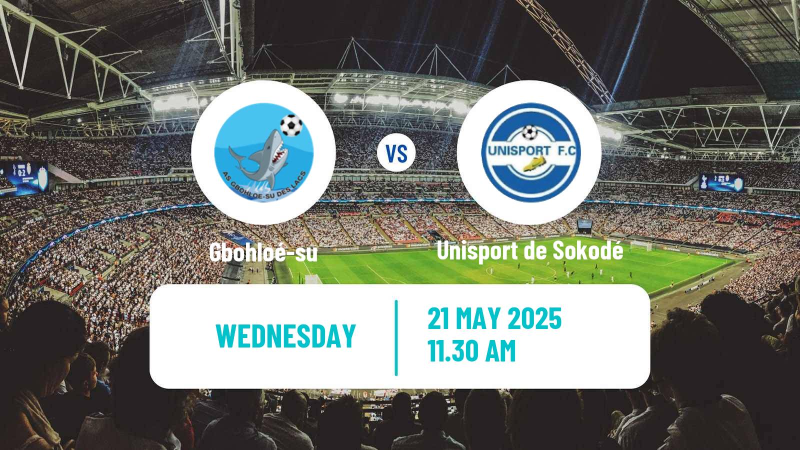 Soccer Togolese Championnat National Gbohloé-su - Unisport de Sokodé
