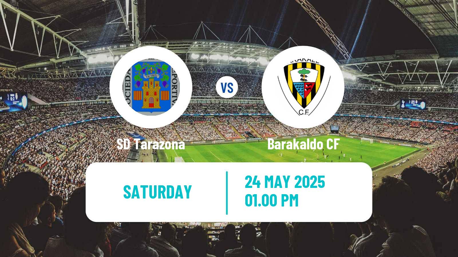 Soccer Spanish Primera RFEF Group 1 Tarazona - Barakaldo