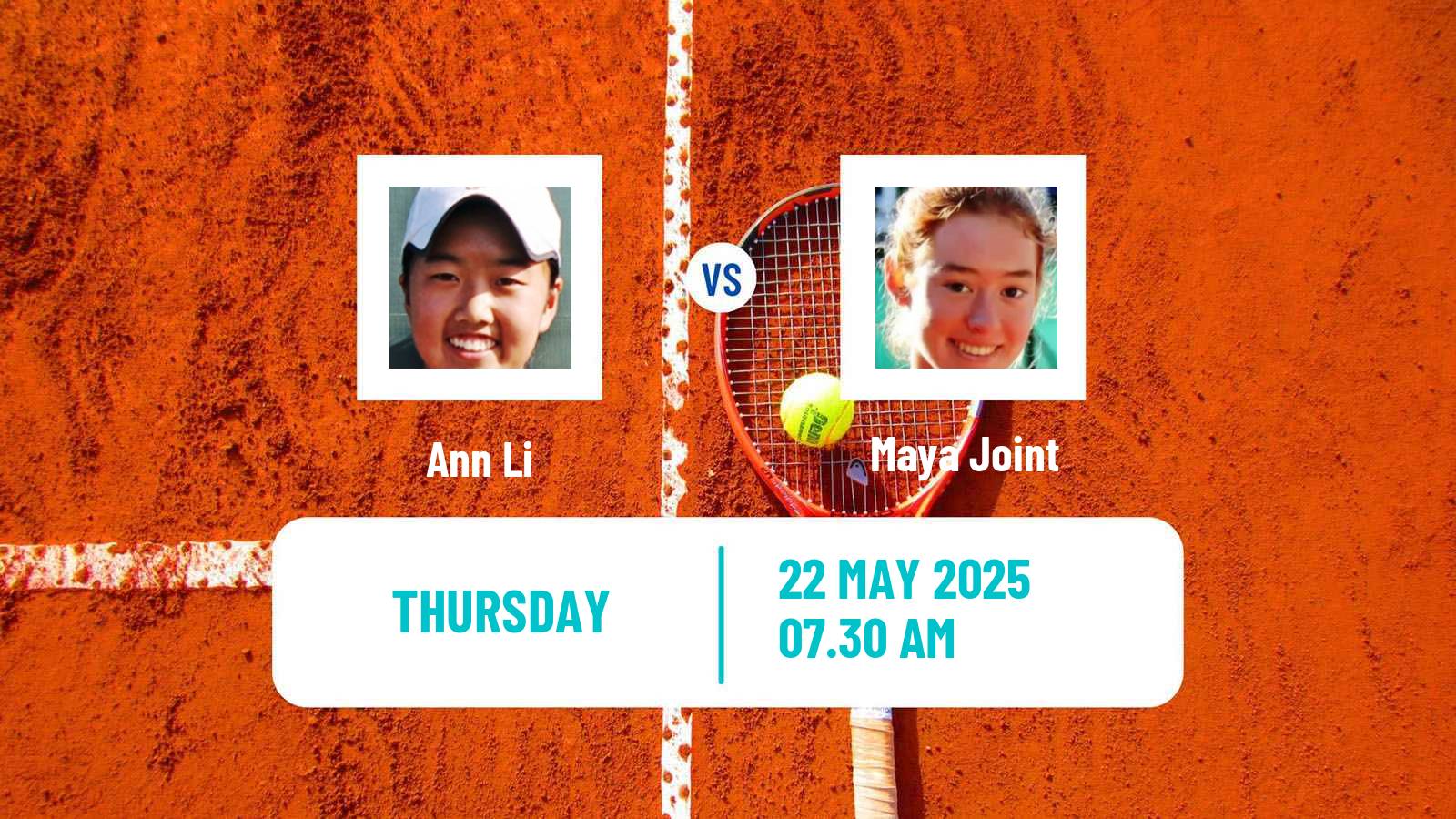 Tennis WTA Rabat Ann Li - Maya Joint