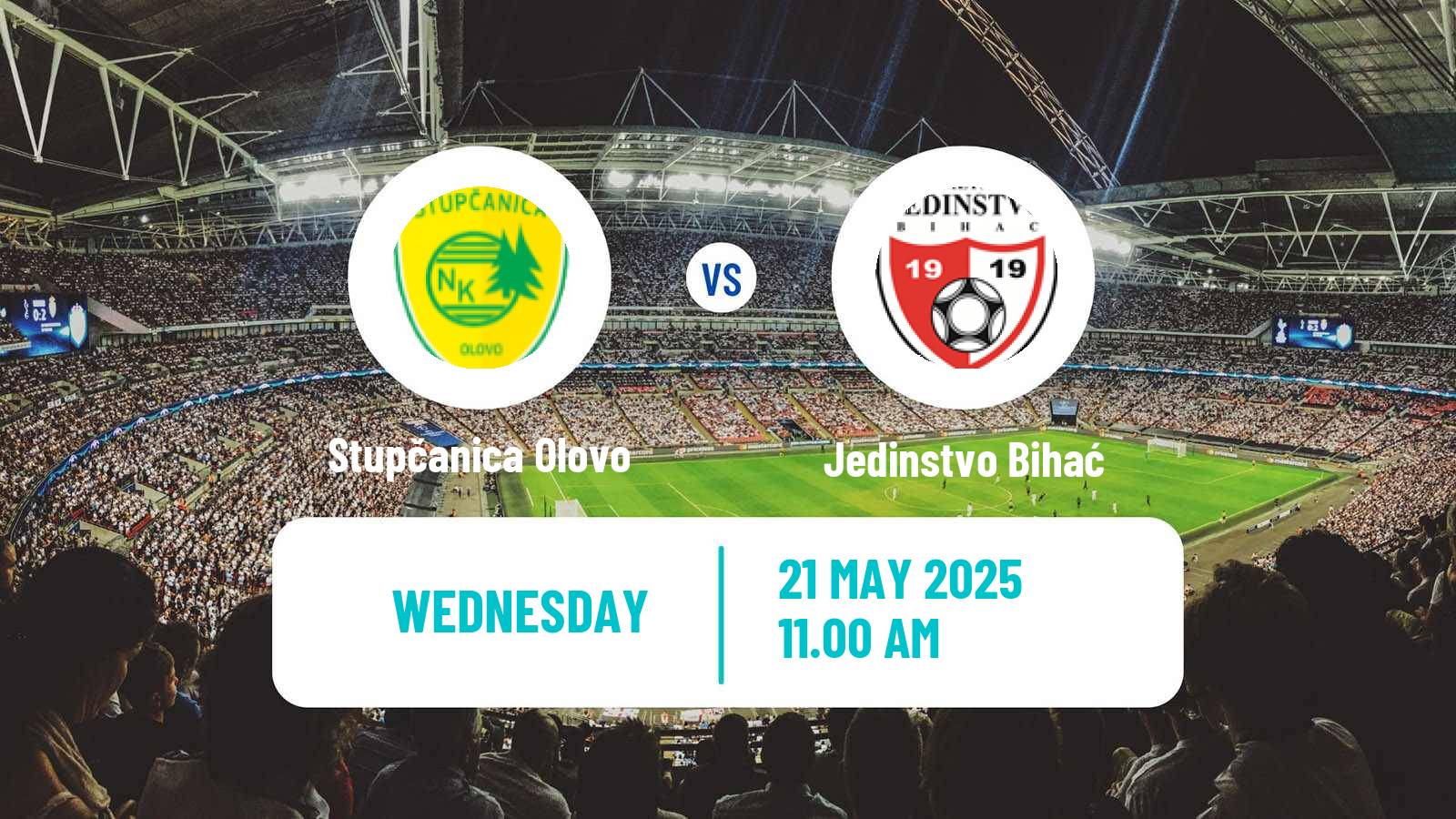 Soccer Bosnian Prva Liga FBiH Stupčanica Olovo - Jedinstvo Bihać
