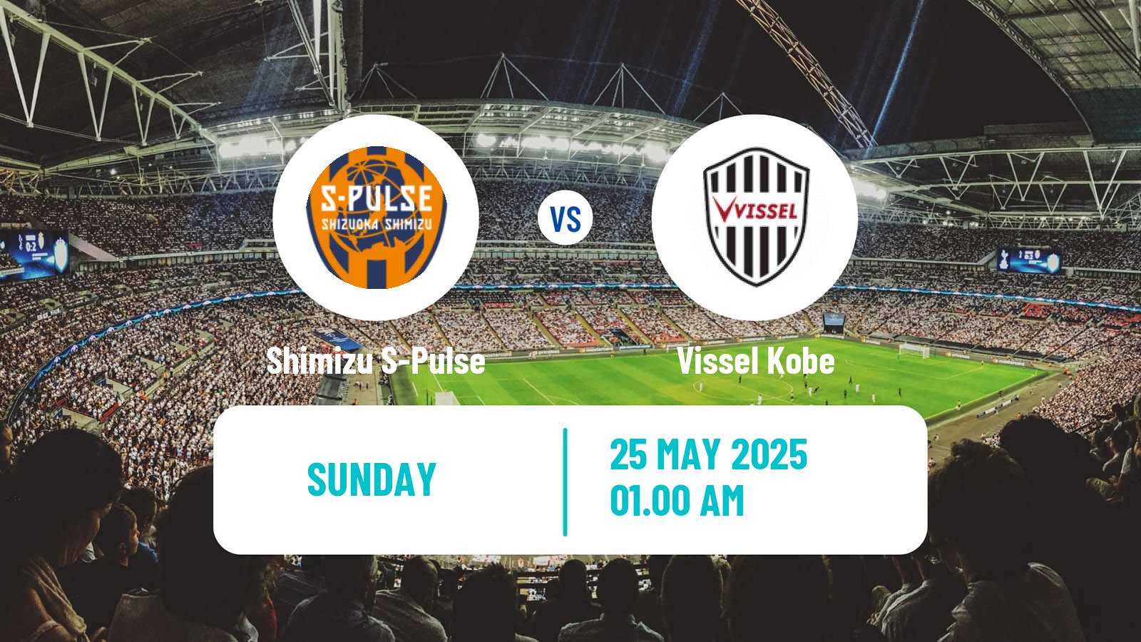 Soccer Japan J1 League Shimizu S-Pulse - Vissel Kobe
