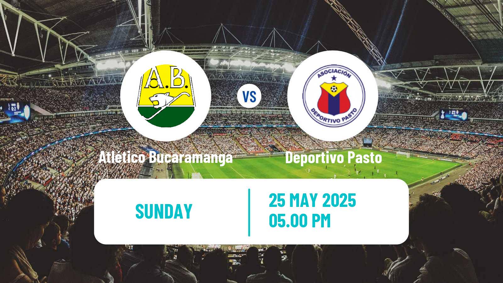 Football Colombian Primera A Atlético Bucaramanga - Deportivo Pasto