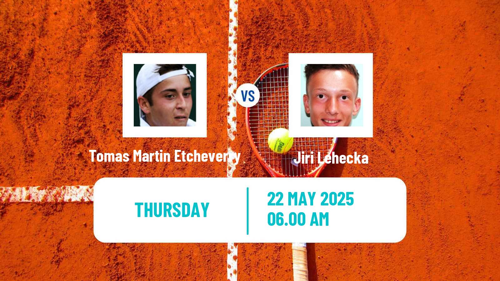 Tennis ATP Hamburg Tomas Martin Etcheverry - Jiri Lehecka