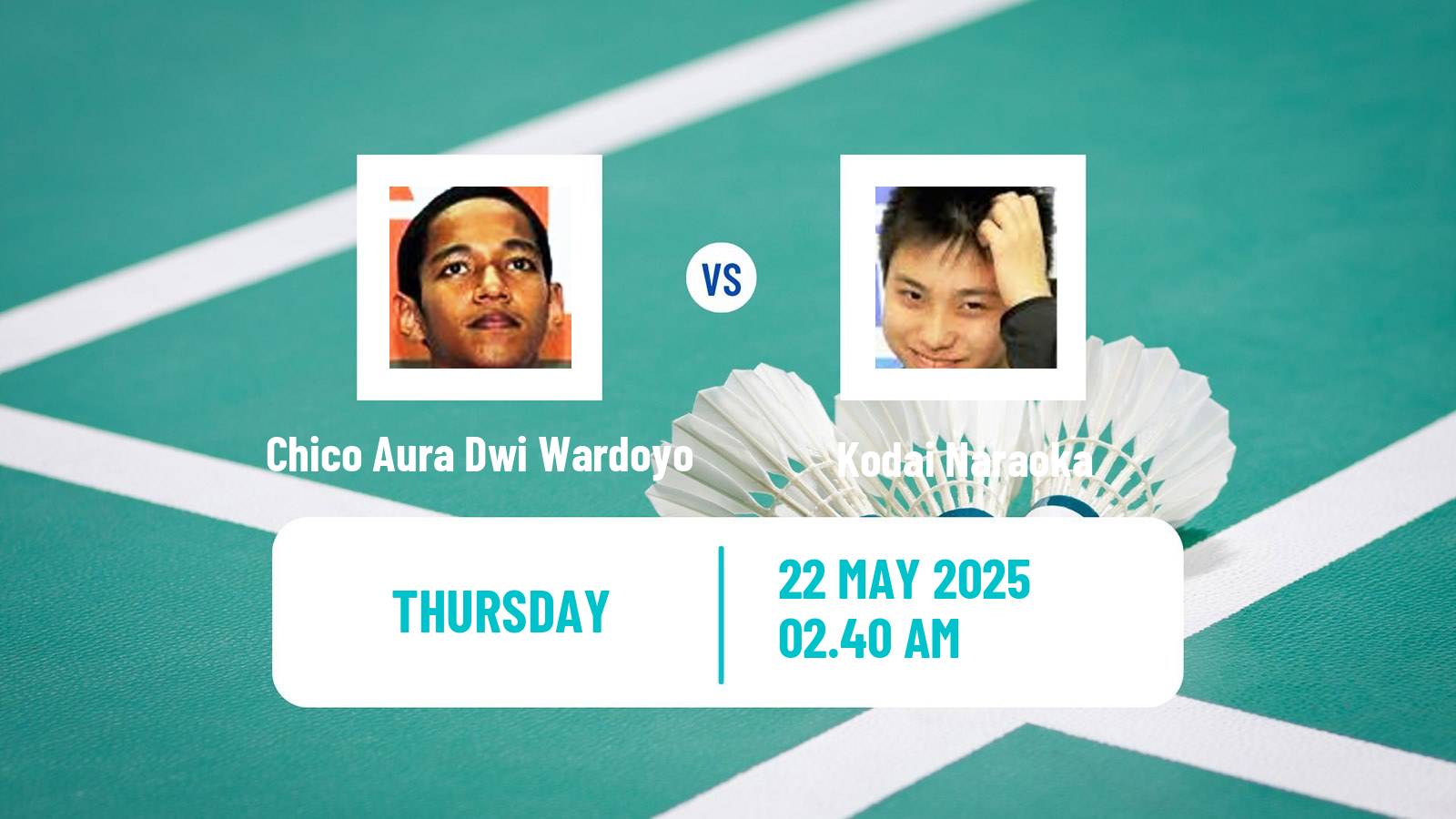 Badminton BWF World Tour Malaysia Masters Men Chico Aura Dwi Wardoyo - Kodai Naraoka