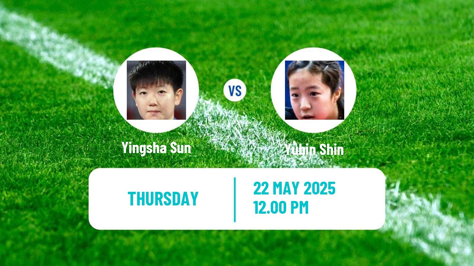 Table tennis World Championships Women Yingsha Sun - Yubin Shin