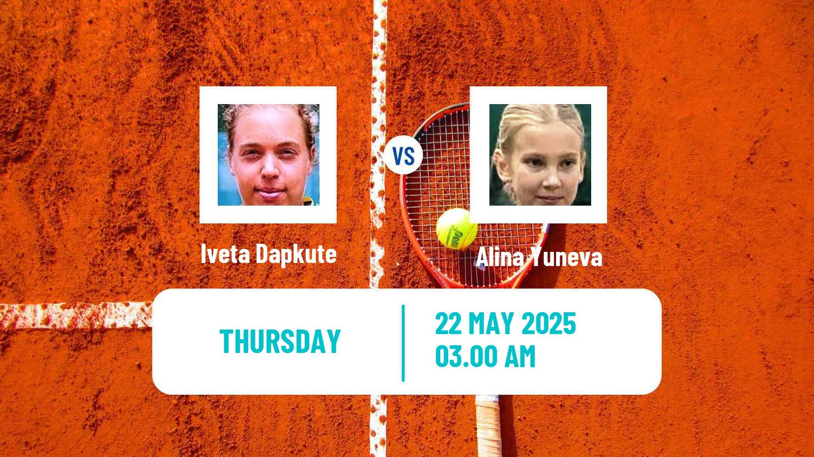 Tennis ITF W15 Tsaghkadzor 2 Women Iveta Dapkute - Alina Yuneva