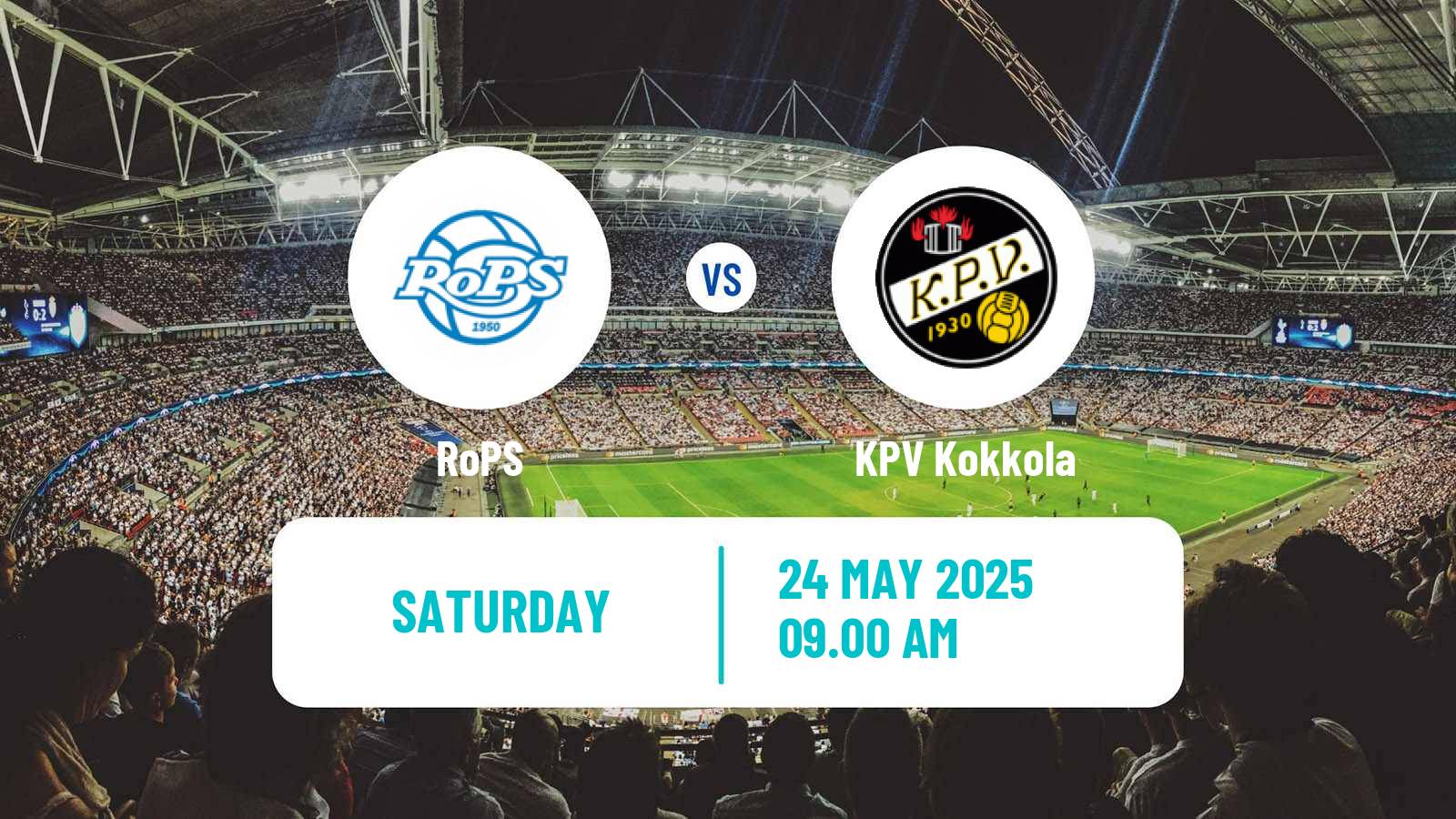 Soccer Finnish Ykkonen RoPS - KPV Kokkola