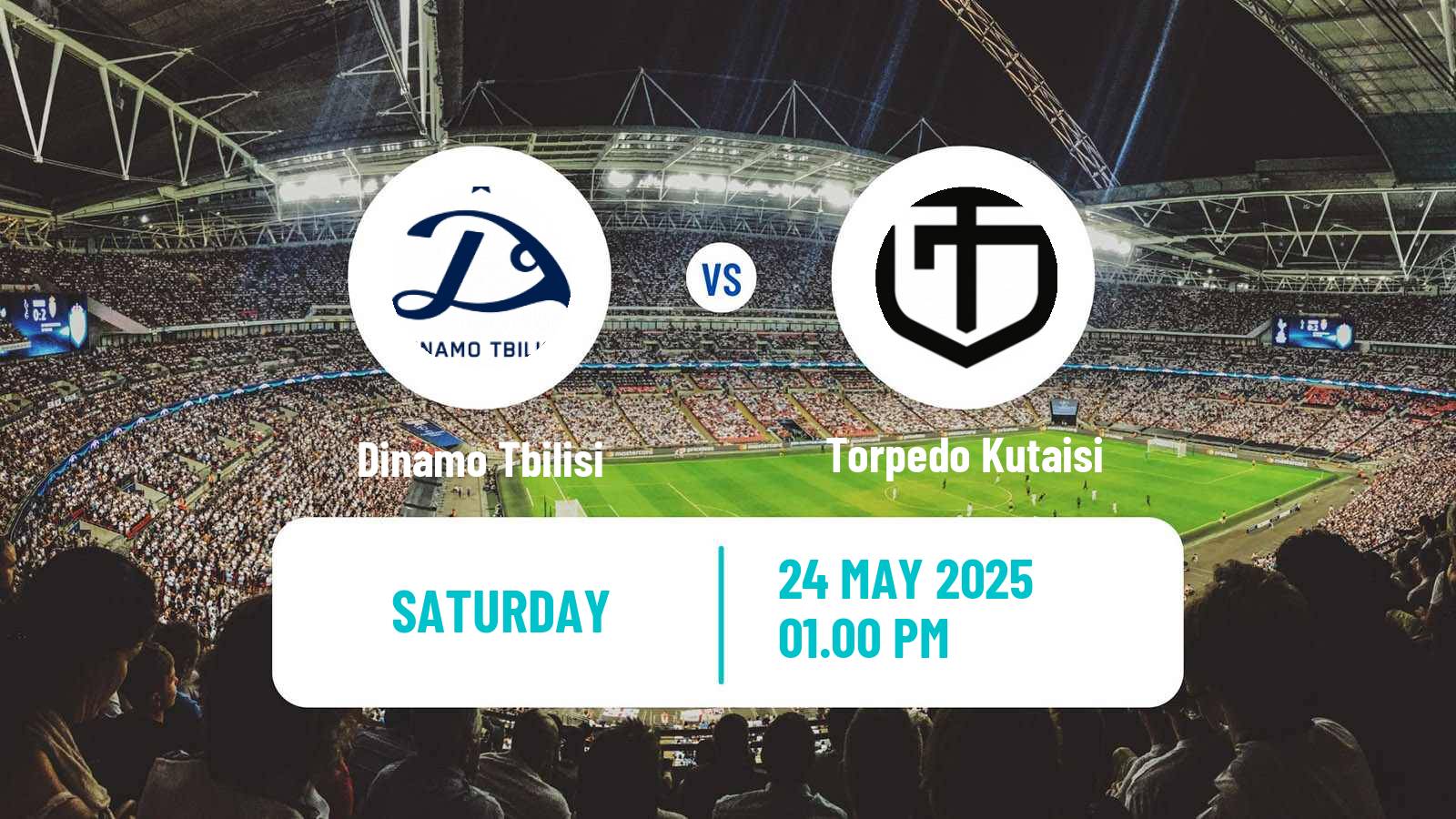 Soccer Georgian Erovnuli Liga Dinamo Tbilisi - Torpedo Kutaisi