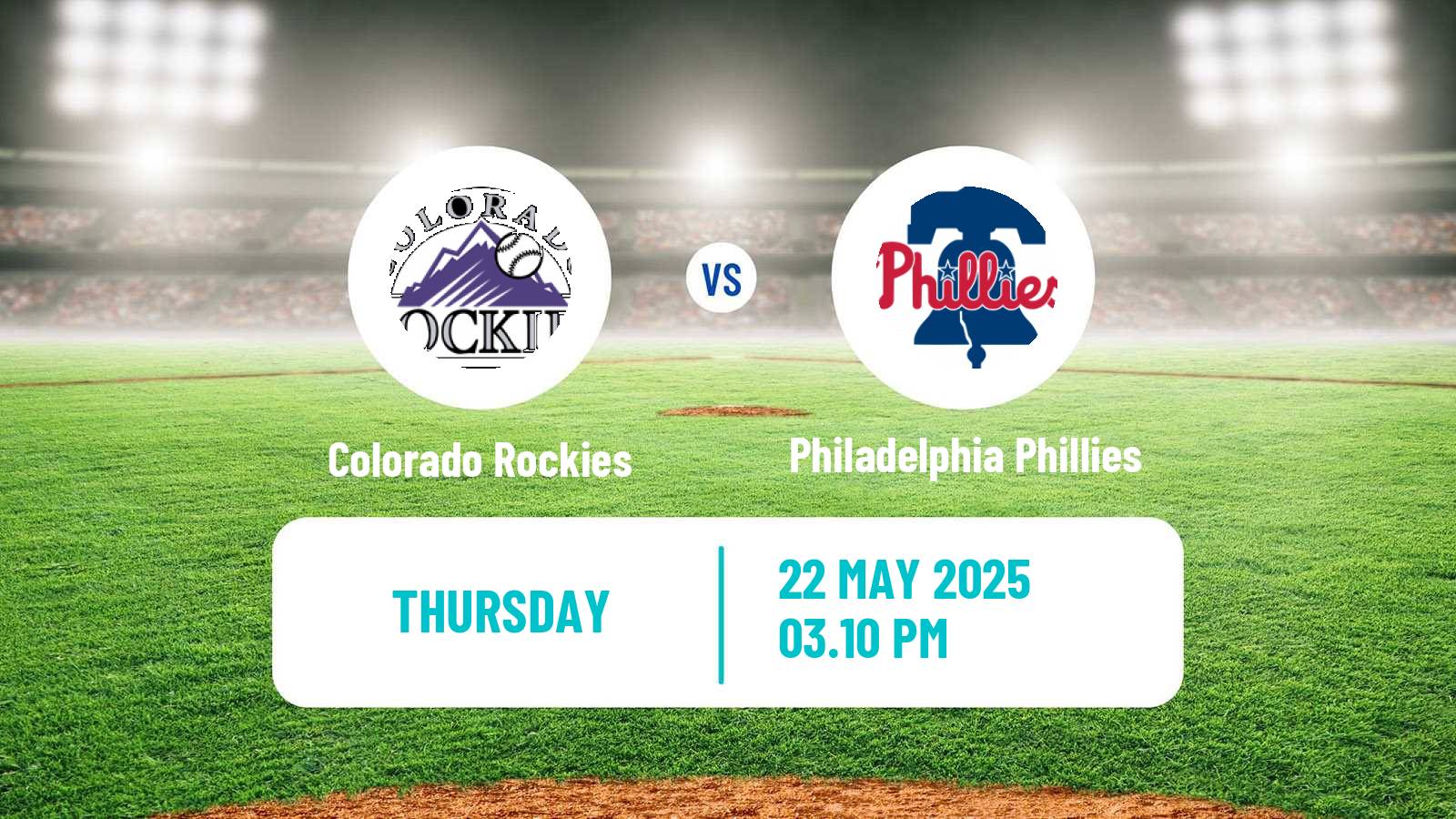 Baseball MLB Colorado Rockies - Philadelphia Phillies