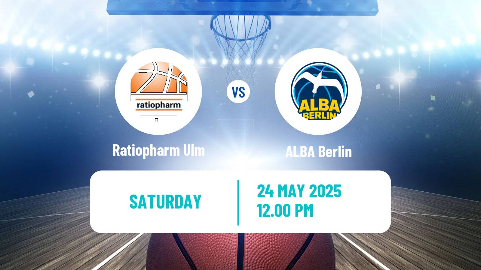 Basketball German BBL Ratiopharm Ulm - ALBA Berlin