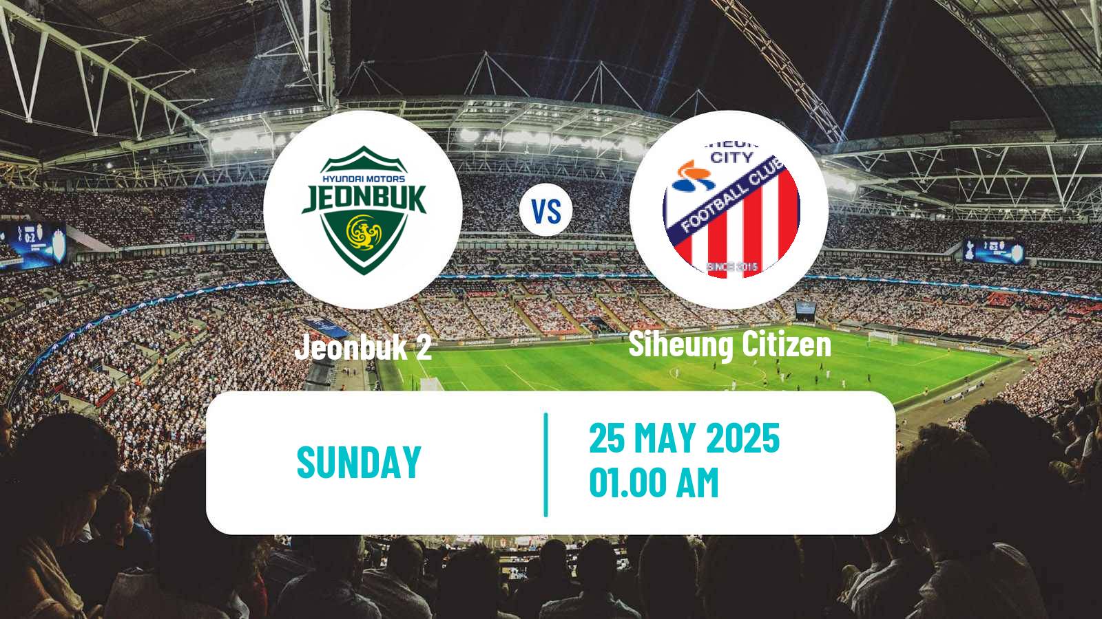 Soccer South Korean K3 League Jeonbuk 2 - Siheung Citizen
