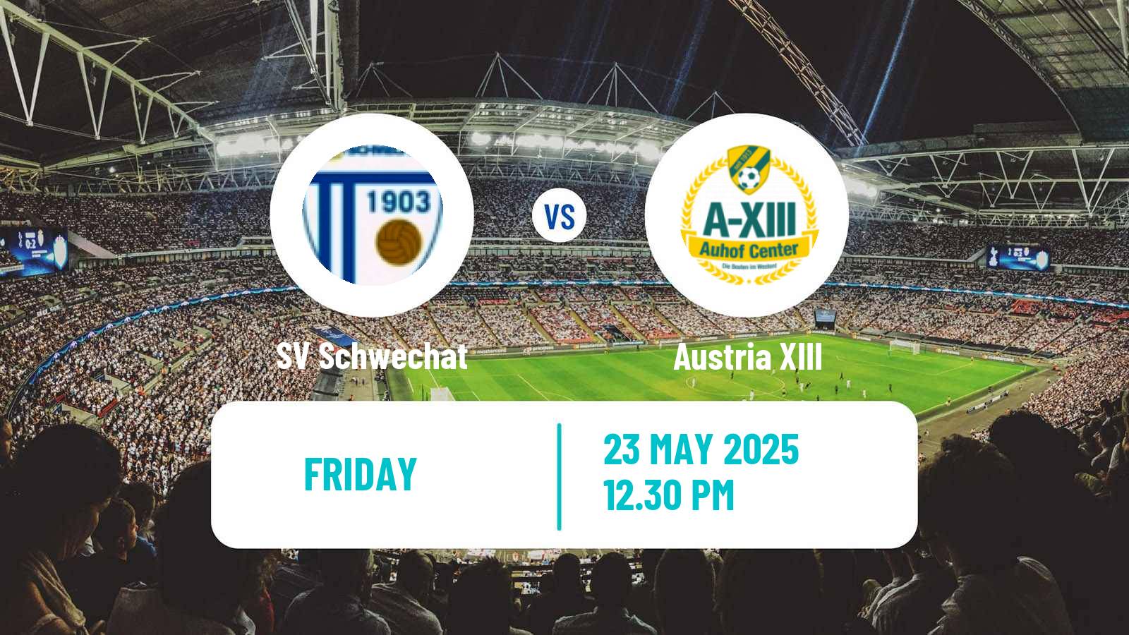 Soccer Austrian Landesliga Wien Schwechat - Austria XIII