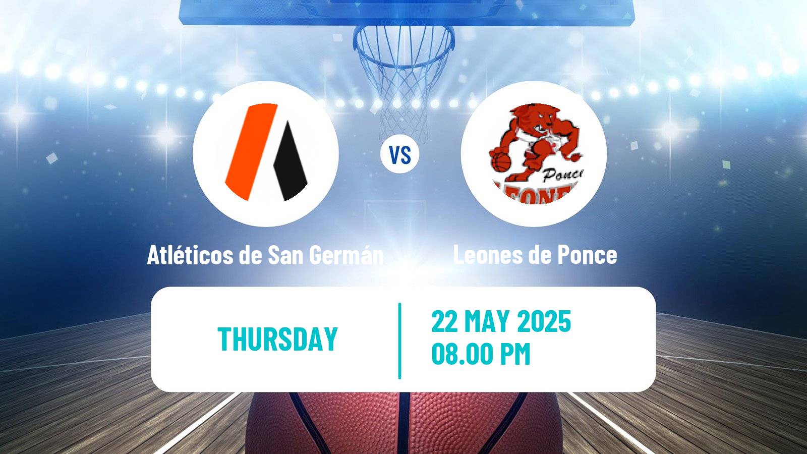 Basketball Puerto Rican BSN Atléticos de San Germán - Leones de Ponce