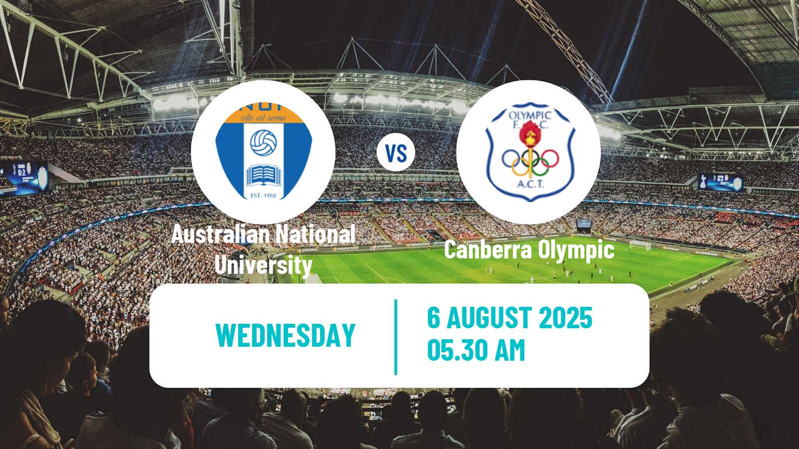 Football Australian Capital Premier League Australian National University - Canberra Olympic