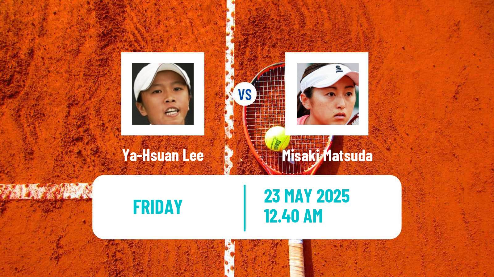 Tennis ITF W35 Andong Women Ya-Hsuan Lee - Misaki Matsuda