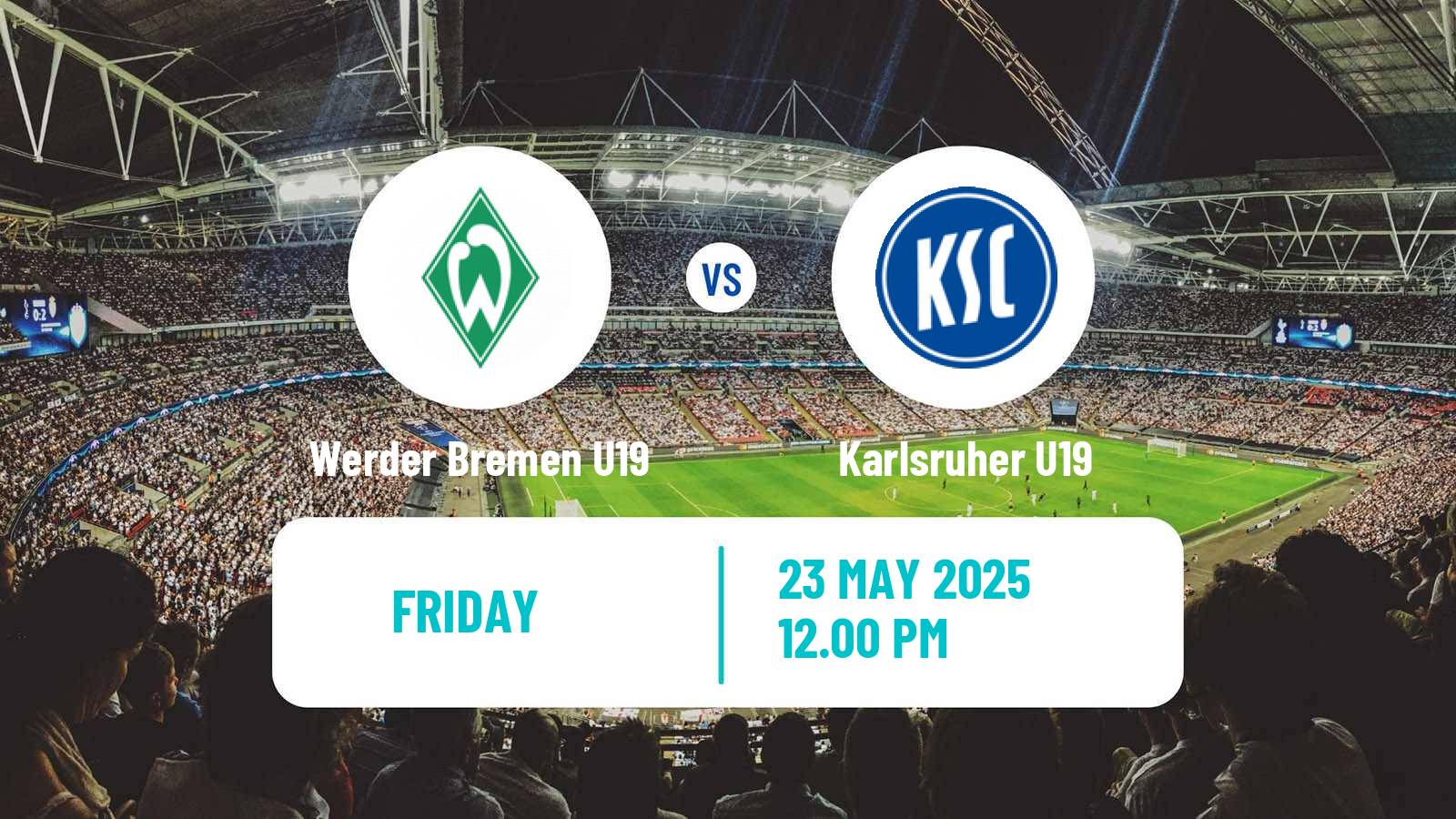 Football German DFB Junioren Pokal Werder Bremen U19 - Karlsruher U19