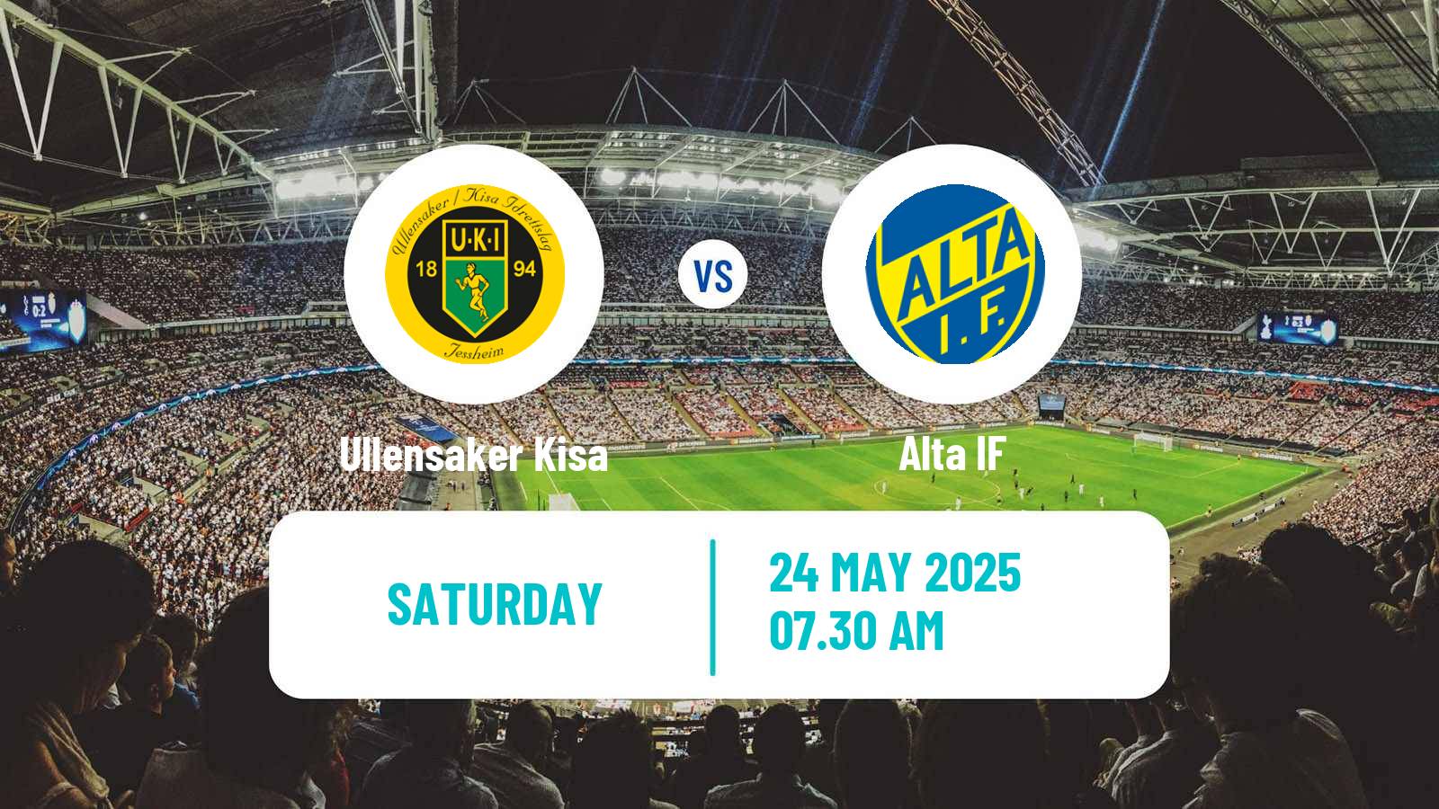 Football Norwegian Division 2 - Group 2 Ullensaker Kisa - Alta