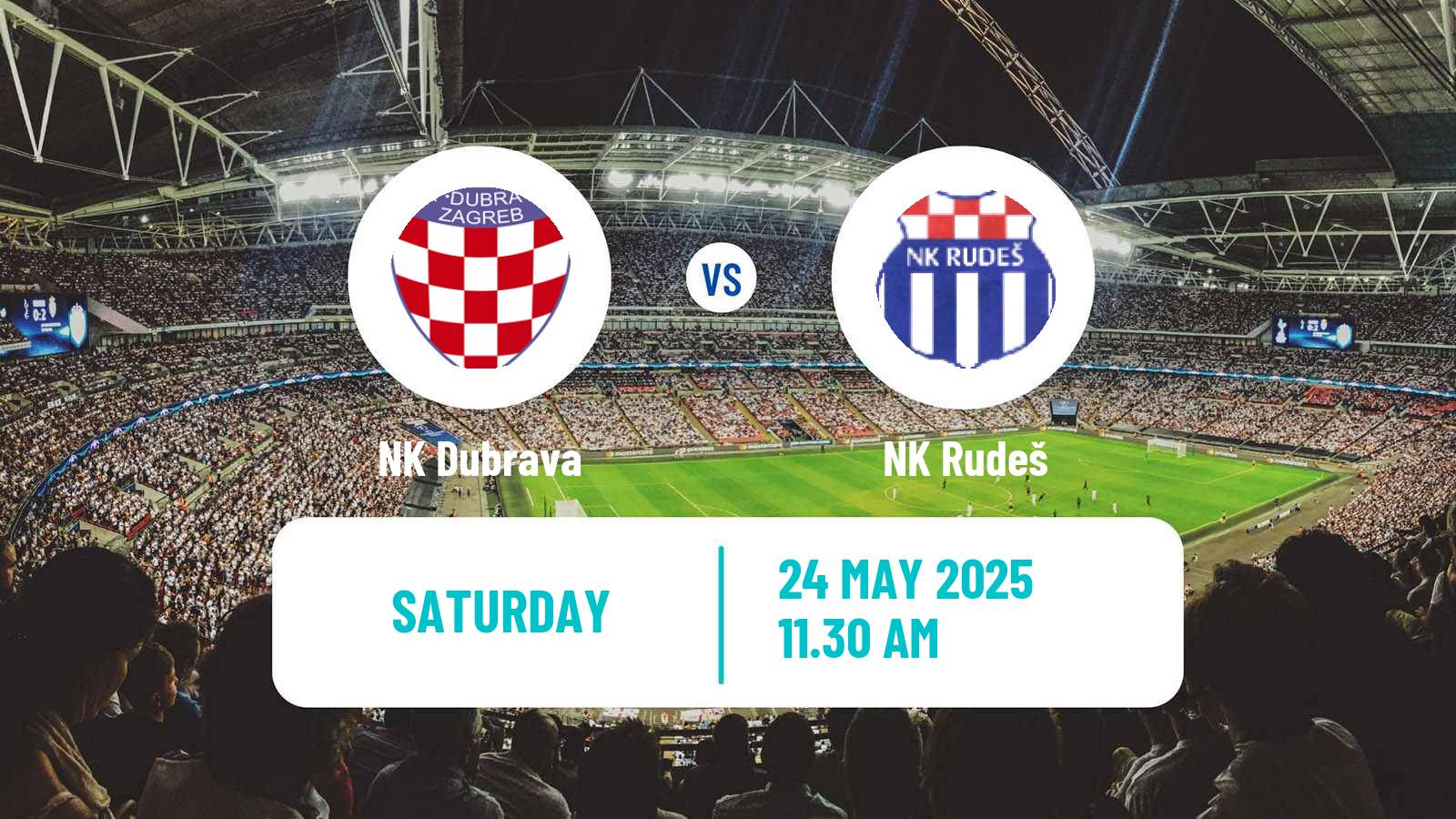 Soccer Croatian Prva NL Dubrava - Rudeš