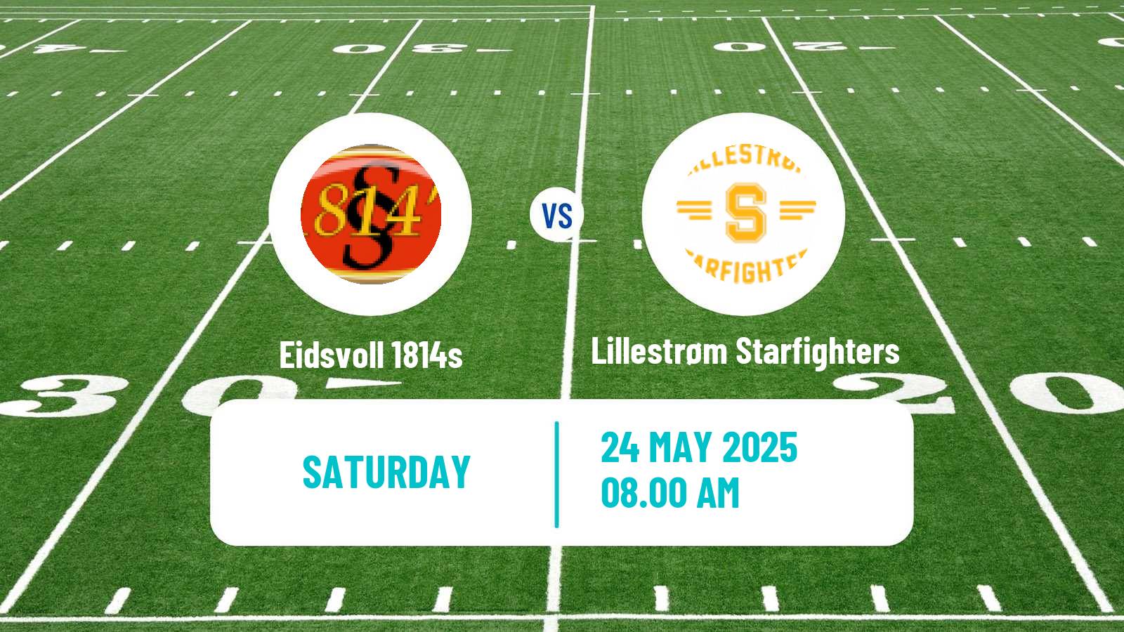 American football Norwagein Eliteserien American Football Eidsvoll 1814s - Lillestrøm Starfighters