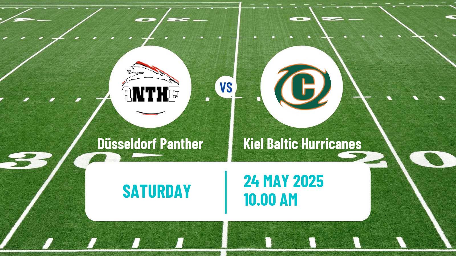 American football German GFL Düsseldorf Panther - Kiel Baltic Hurricanes