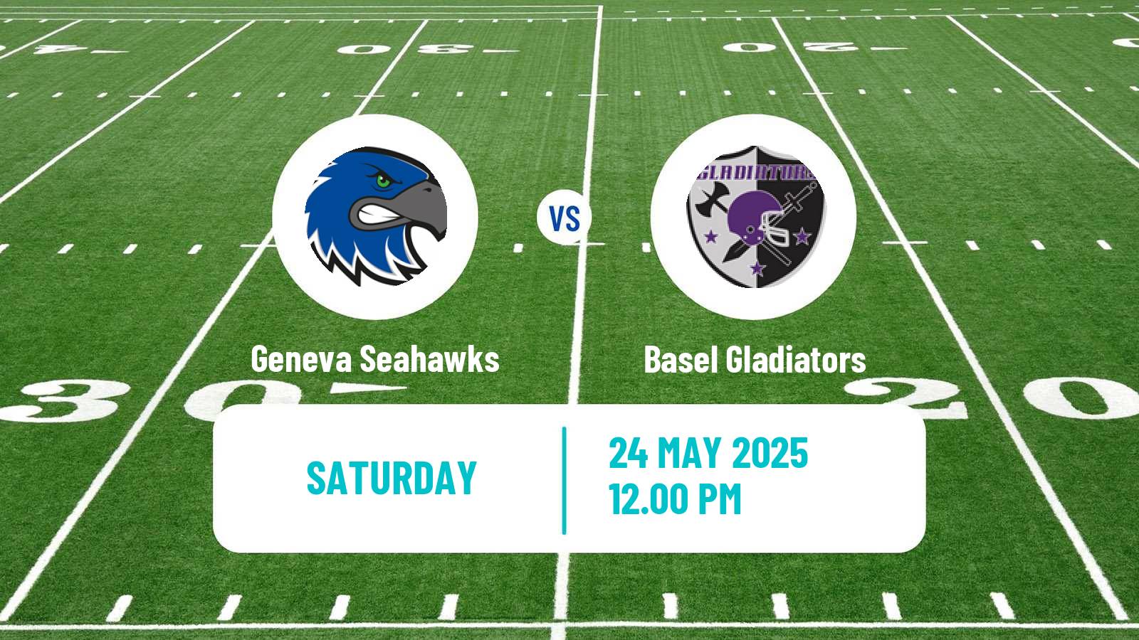 American football Swiss NLA American Football Geneva Seahawks - Basel Gladiators