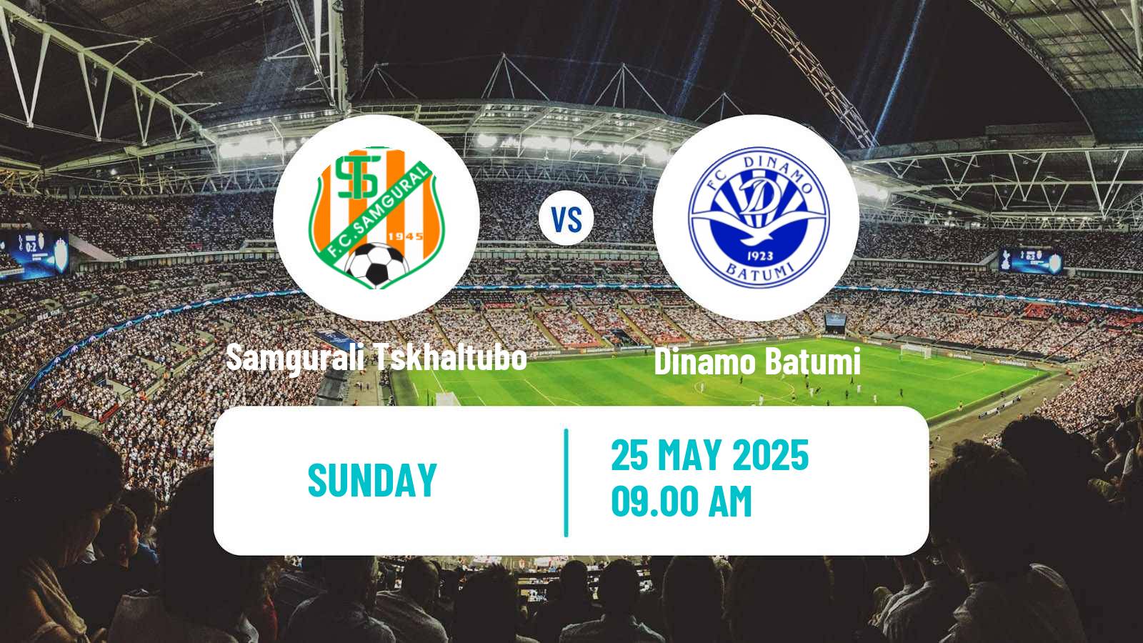 Soccer Georgian Erovnuli Liga Samgurali Tskhaltubo - Dinamo Batumi