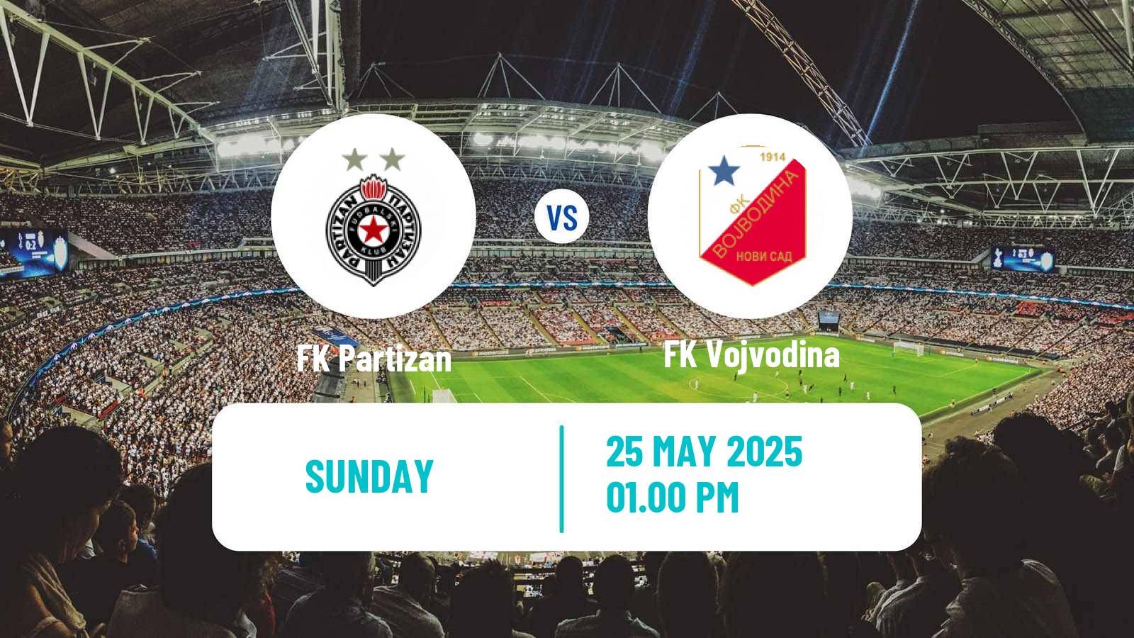 Soccer Serbian Superliga Partizan - Vojvodina