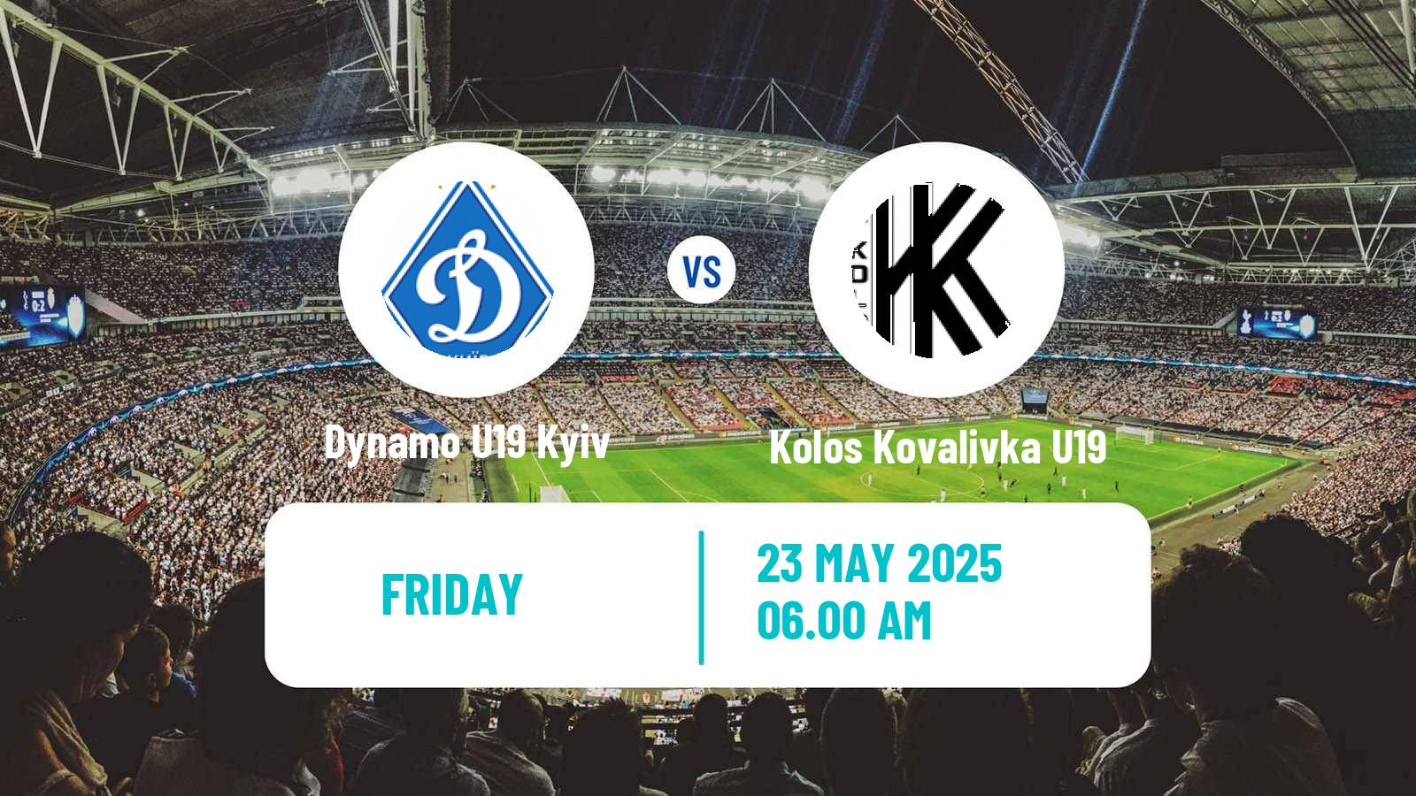 Soccer Ukrainian U19 League Dynamo U19 Kyiv - Kolos Kovalivka U19