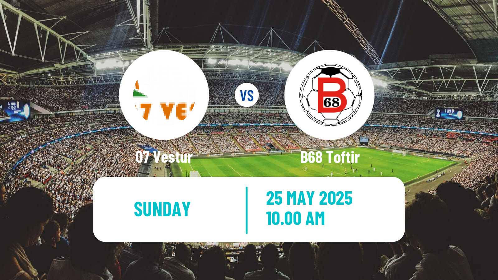 Football Faroe Islands Premier League 07 Vestur - B68 Toftir