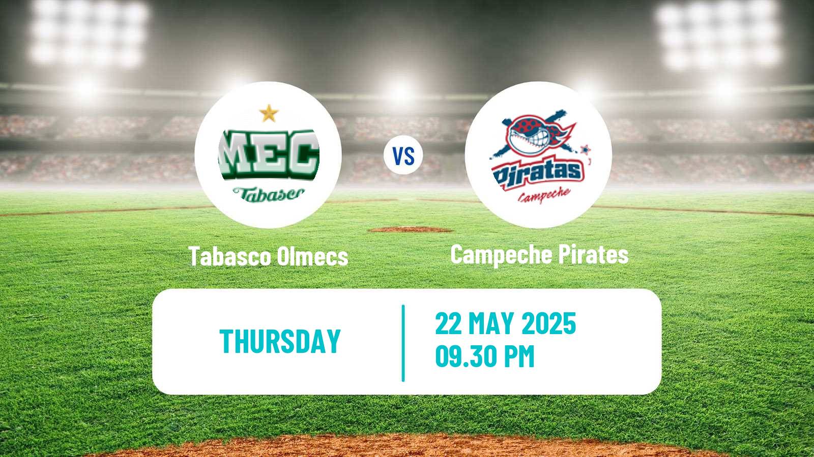 Baseball LMB Tabasco Olmecs - Campeche Pirates