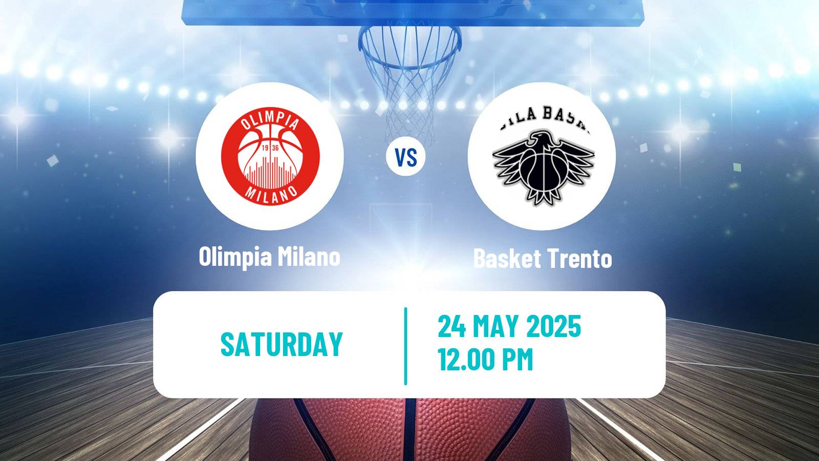 Basketball Italian Lega A Basketball Olimpia Milano - Basket Trento
