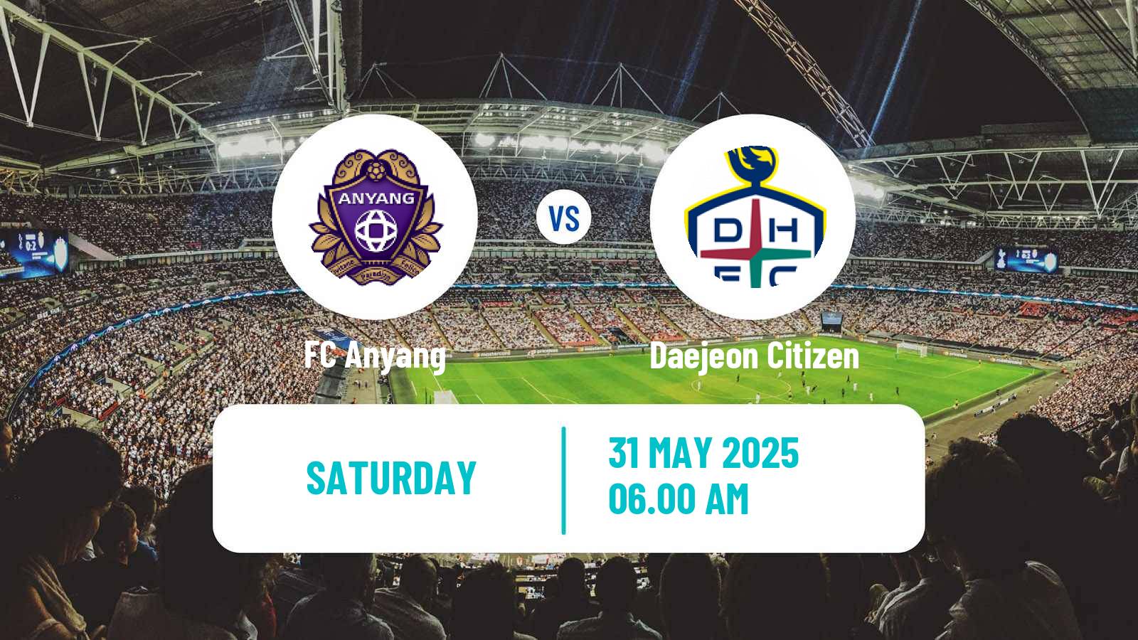 Soccer South Korean K-League 1 Anyang - Daejeon Citizen
