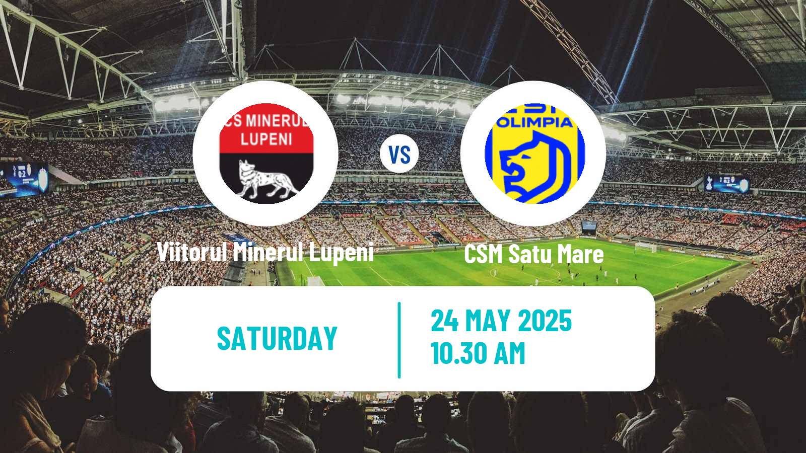 Football Romanian Liga 3 - Seria 1 Viitorul Minerul Lupeni - CSM Satu Mare
