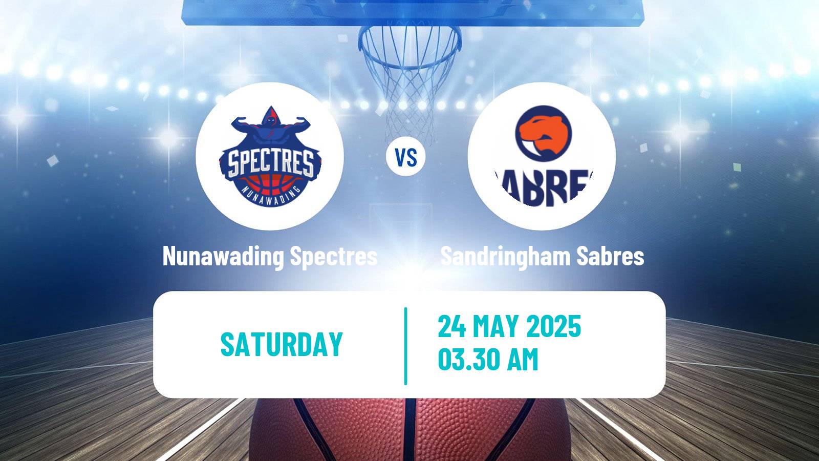 Basketball Australian NBL1 South Women Nunawading Spectres - Sandringham Sabres